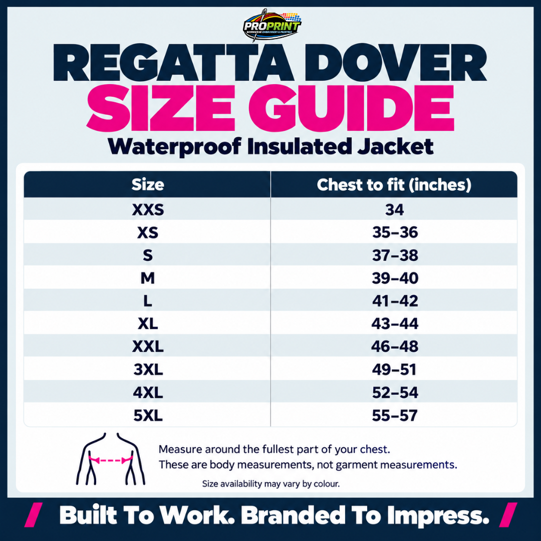 4 × Regatta Dover Fleece-Lined Jackets – Embroidered Workwear Bundle