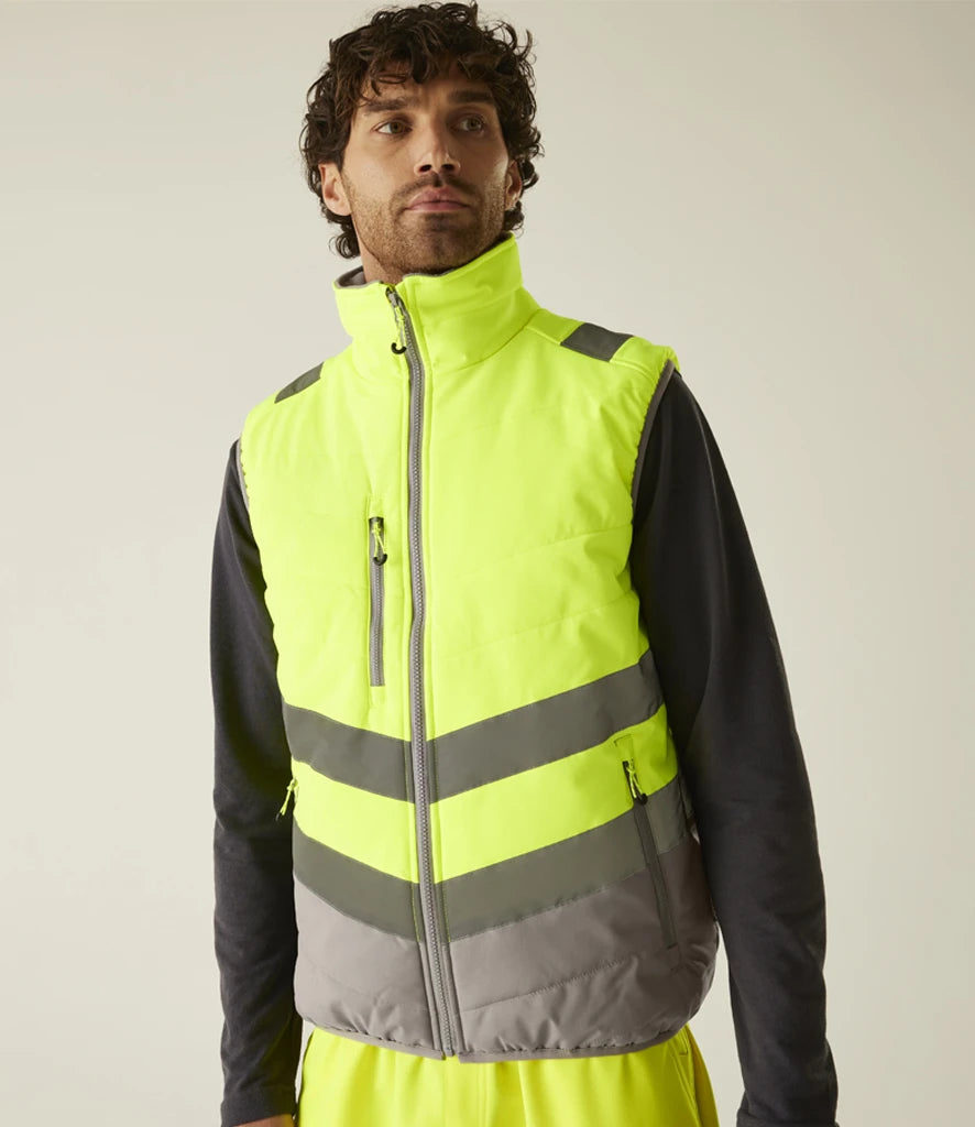 Regatta High Visibility Two Tone Thermal Baffle Bodywarmer