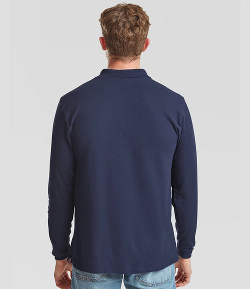 Fruit of the Loom Premium Long Sleeve Cotton Piqué Polo Shirt
