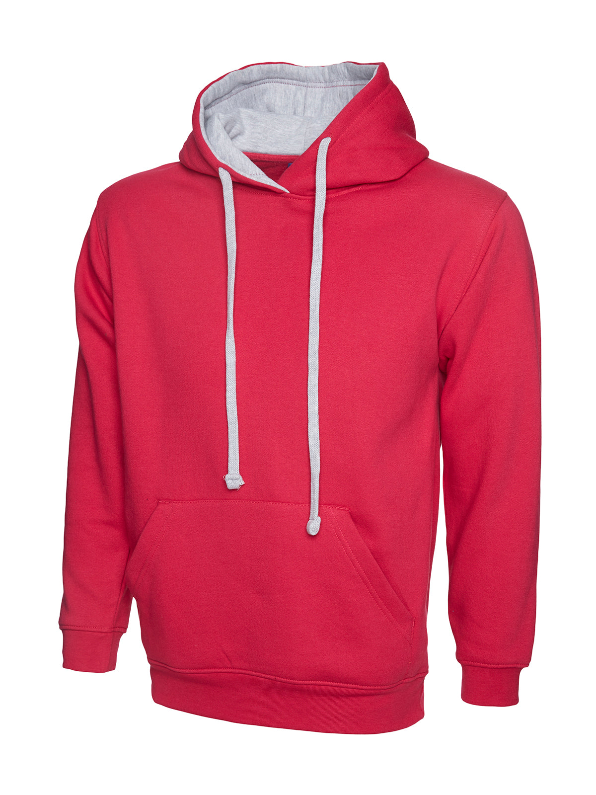 Uneek Contrast Hooded Sweatshirt