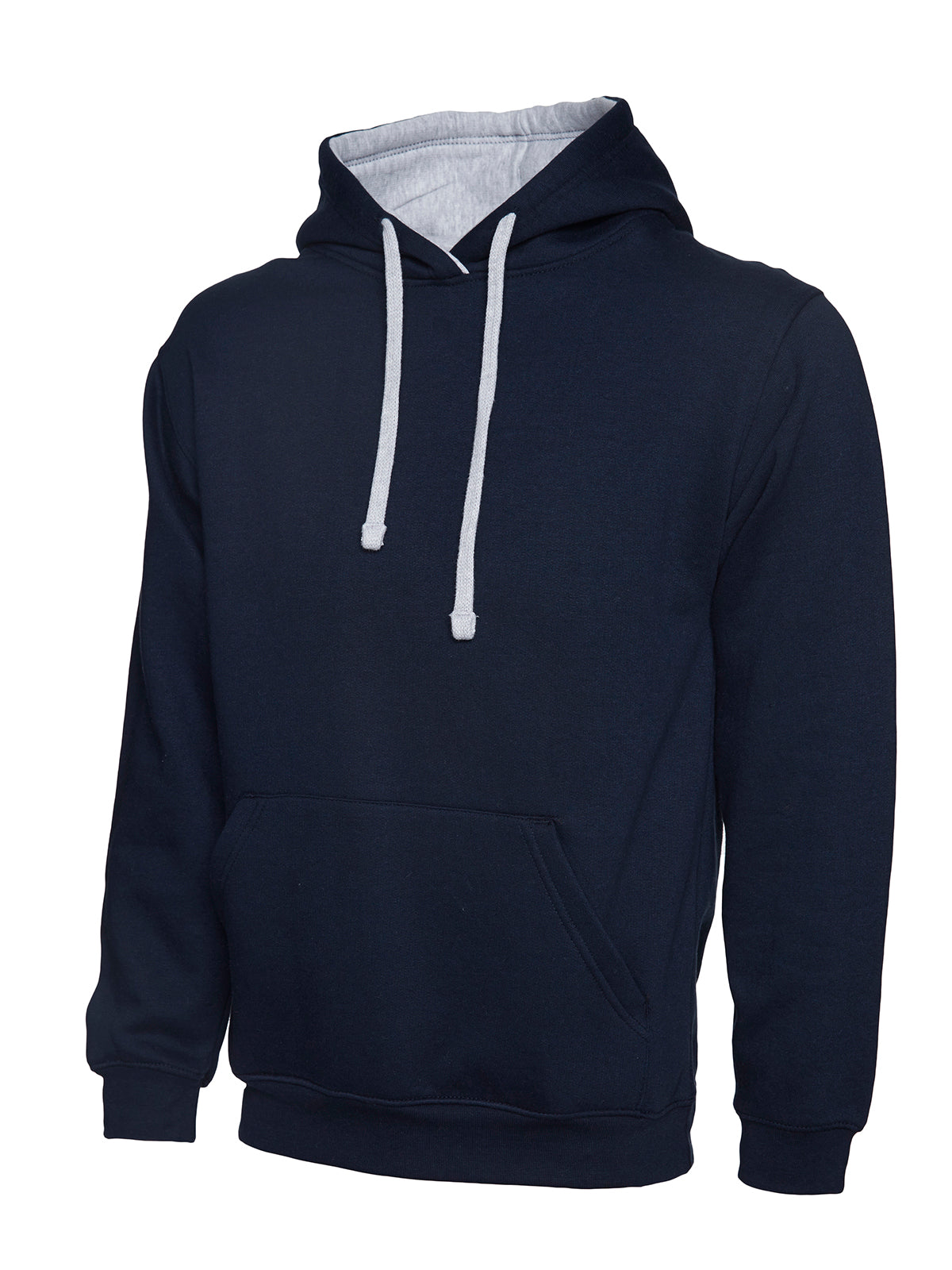Uneek Contrast Hooded Sweatshirt