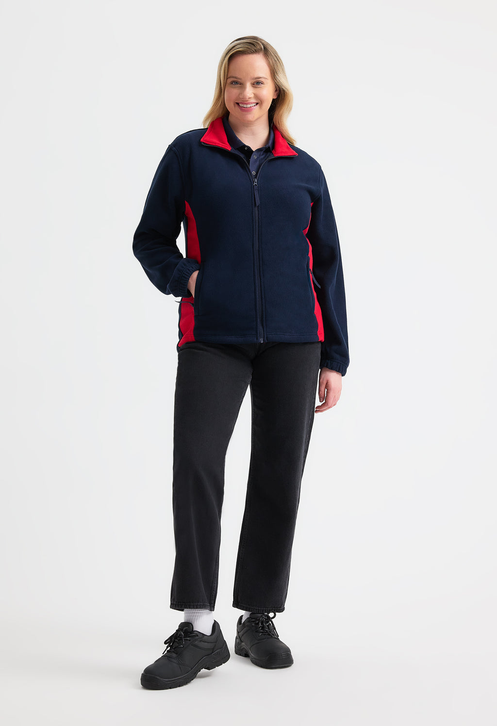 Uneek Two Tone Full Zip Fleece Jacket