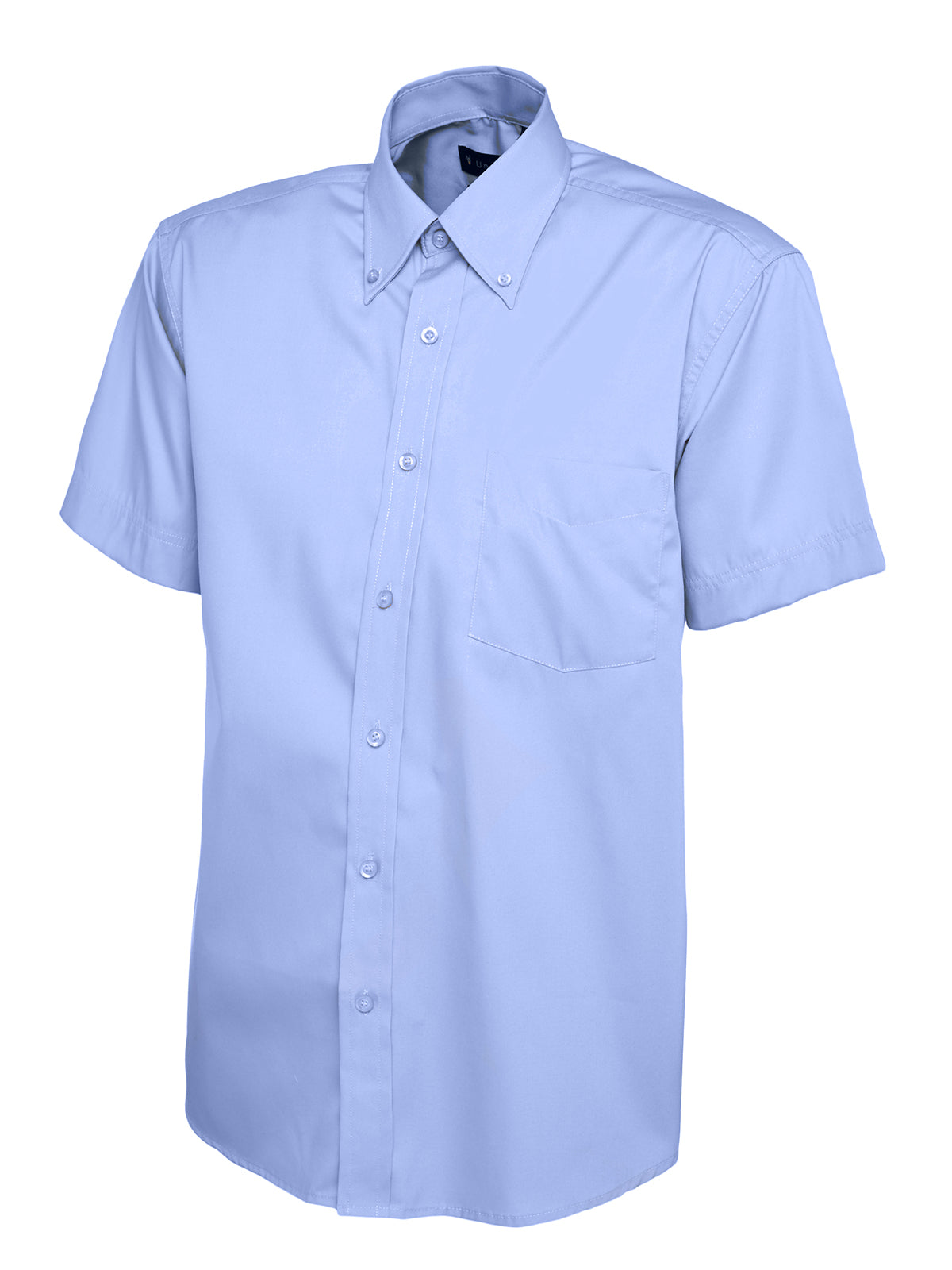 Uneek Mens Pinpoint Oxford Half Sleeve Shirt