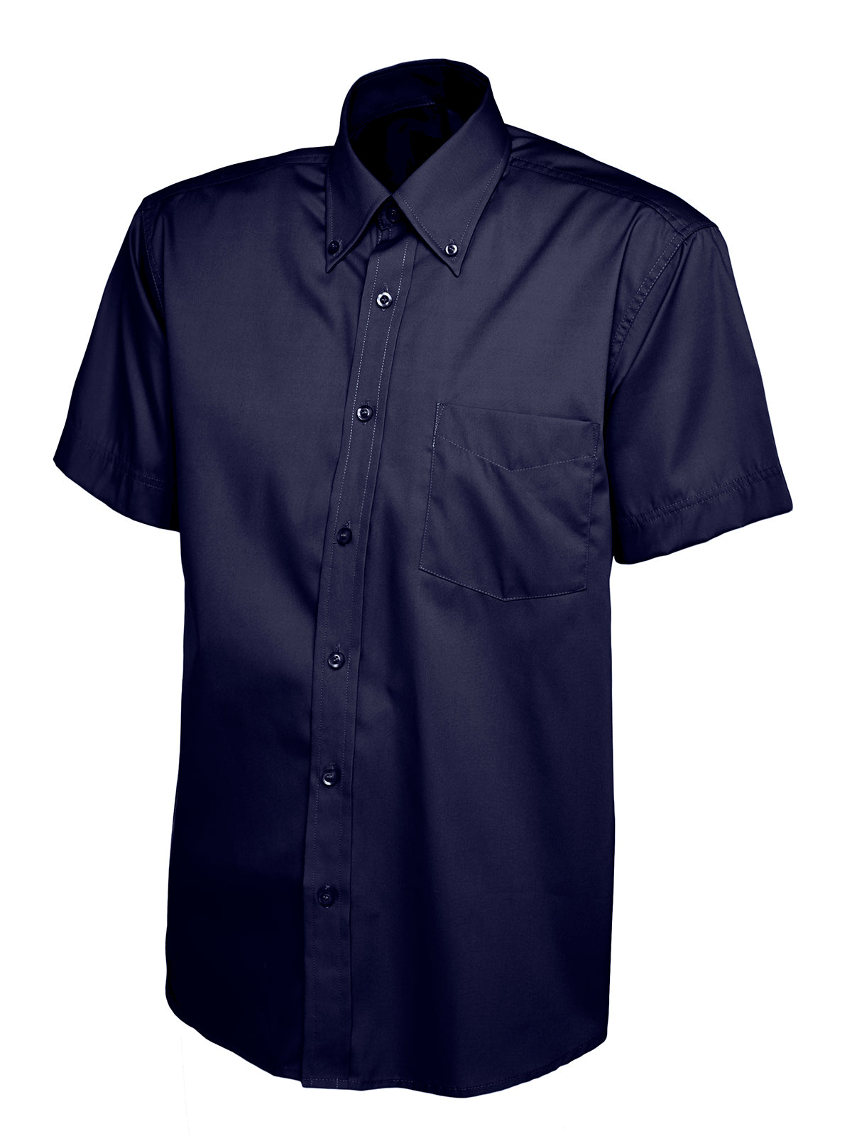 Uneek Mens Pinpoint Oxford Half Sleeve Shirt