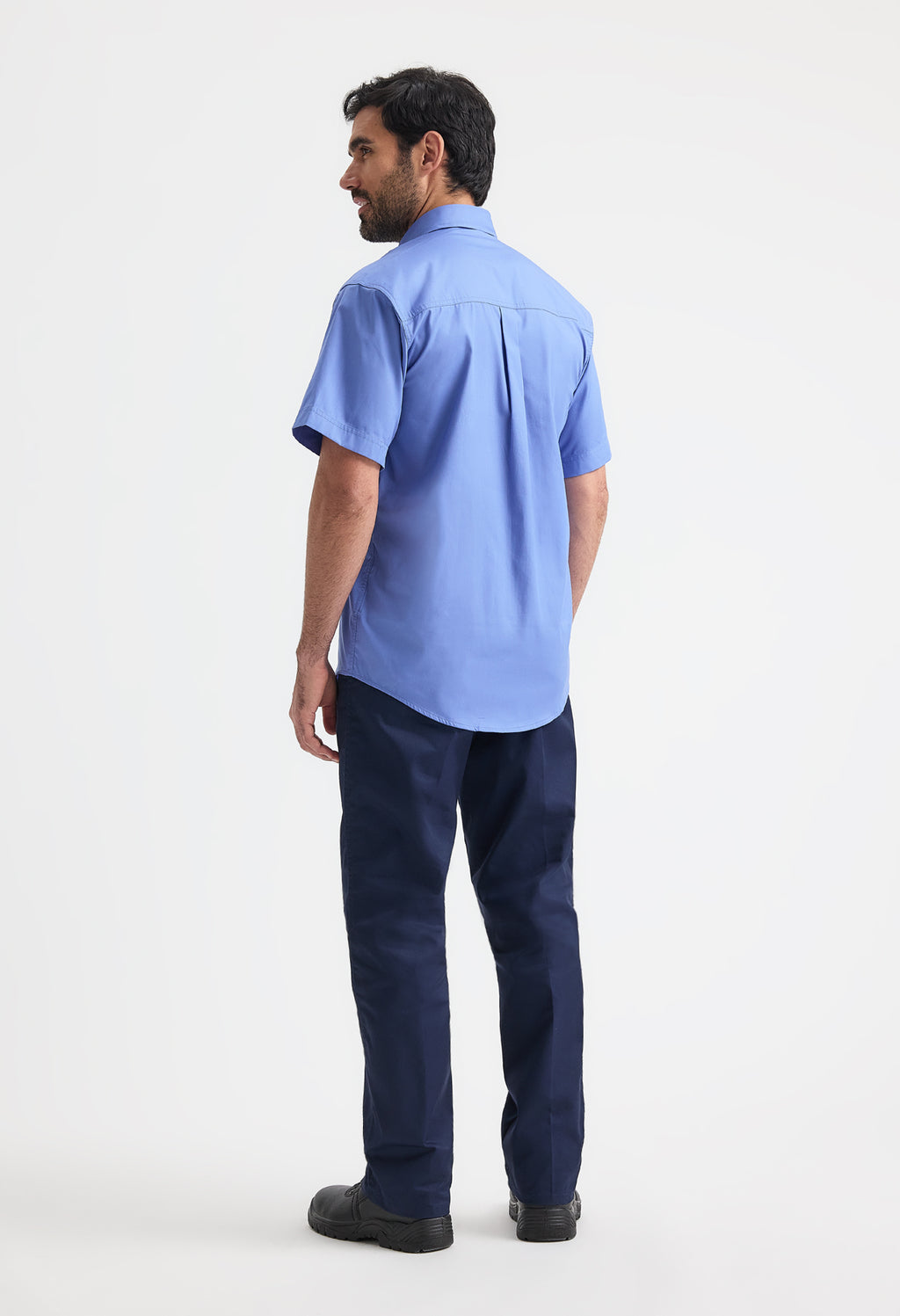 Uneek Mens Pinpoint Oxford Half Sleeve Shirt