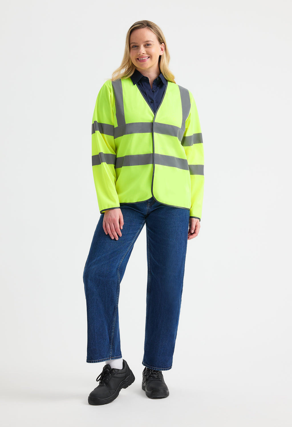 Uneek Long Sleeve Hi Vis Safety Waistcoat
