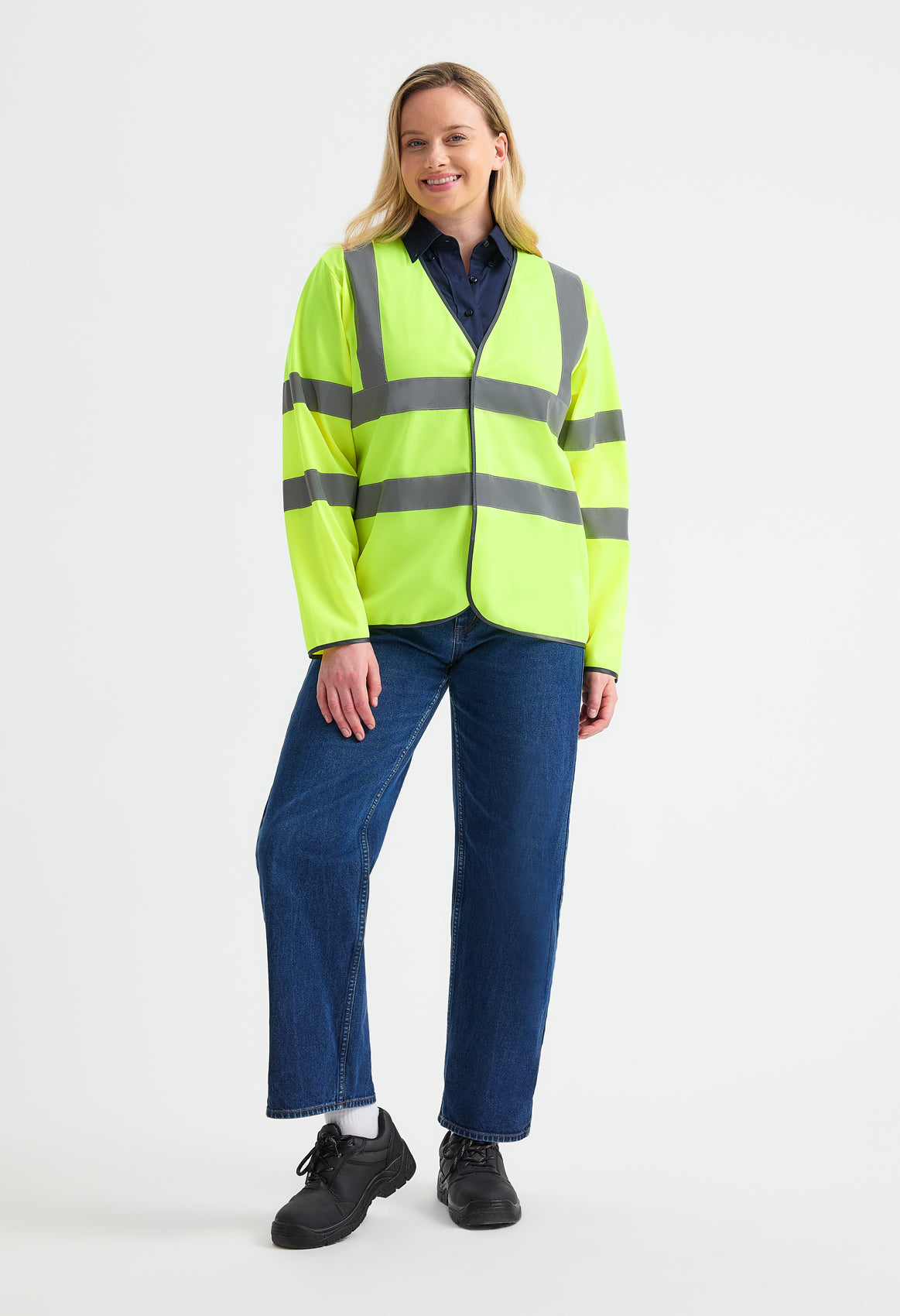 Uneek Long Sleeve Hi Vis Safety Waistcoat