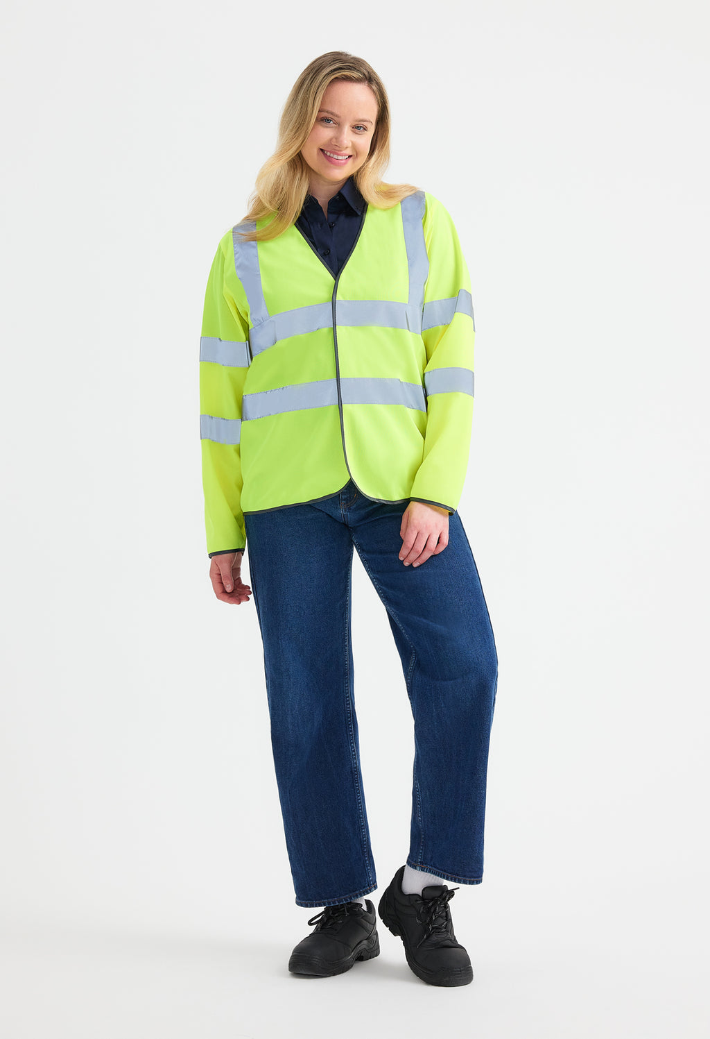 Uneek Long Sleeve Hi Vis Safety Waistcoat