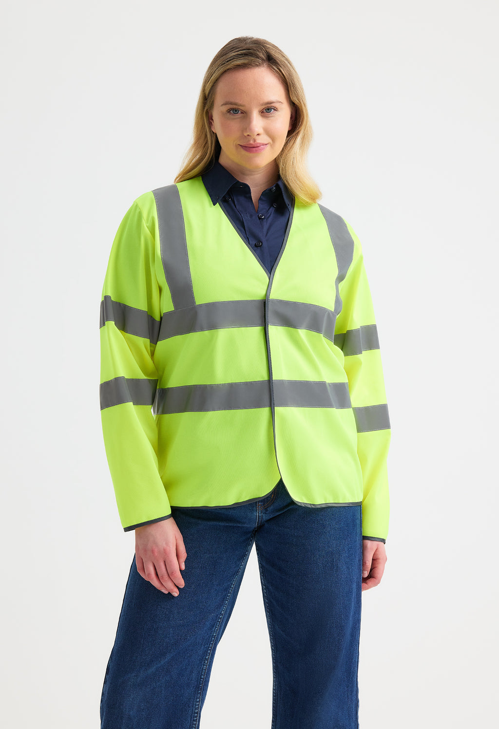 Uneek Long Sleeve Hi Vis Safety Waistcoat