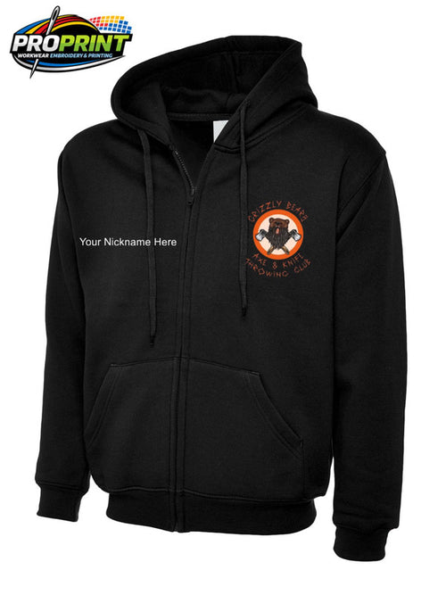 Grizzly Bears Classic Full Zip Hooded Sweatshirt