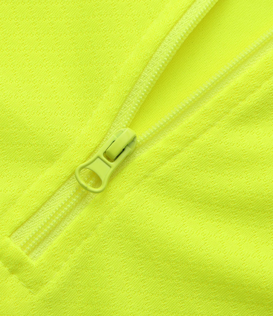 Yoko Mandarin Collar Zip Piqué Polo Shirt