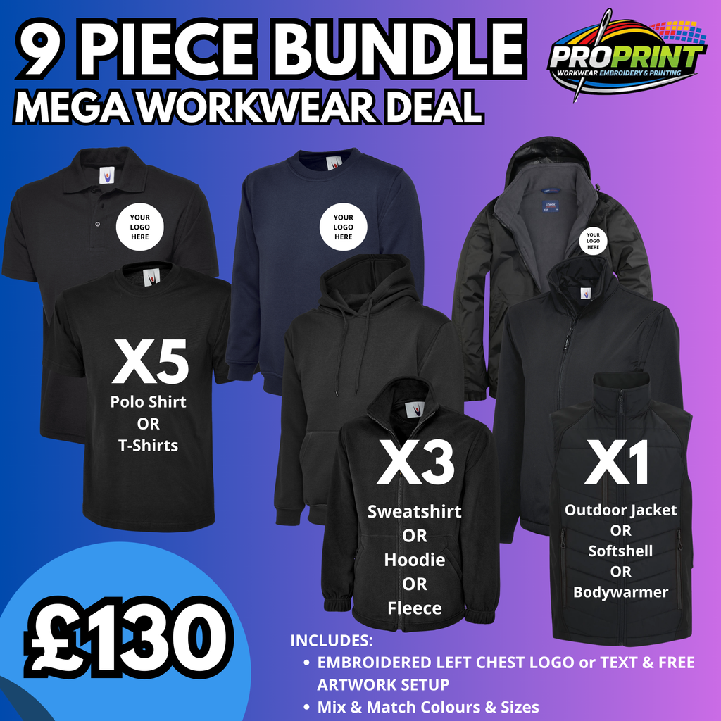 9 Piece Mega Workwear Bundle